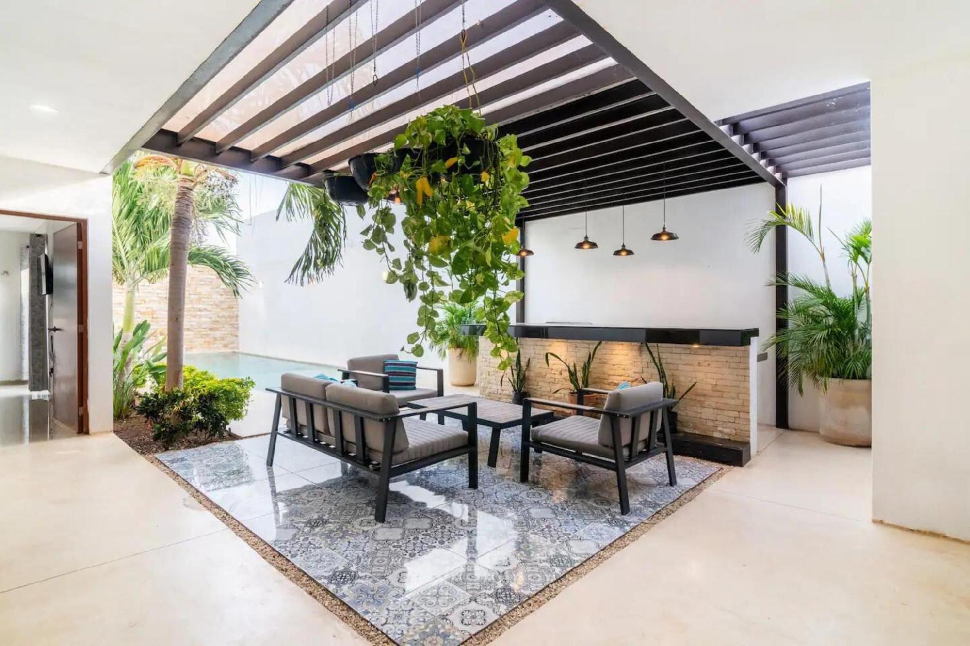 מרידה Villa Moderna Con Alberca, Gimnasio Y Cochera מראה חיצוני תמונה