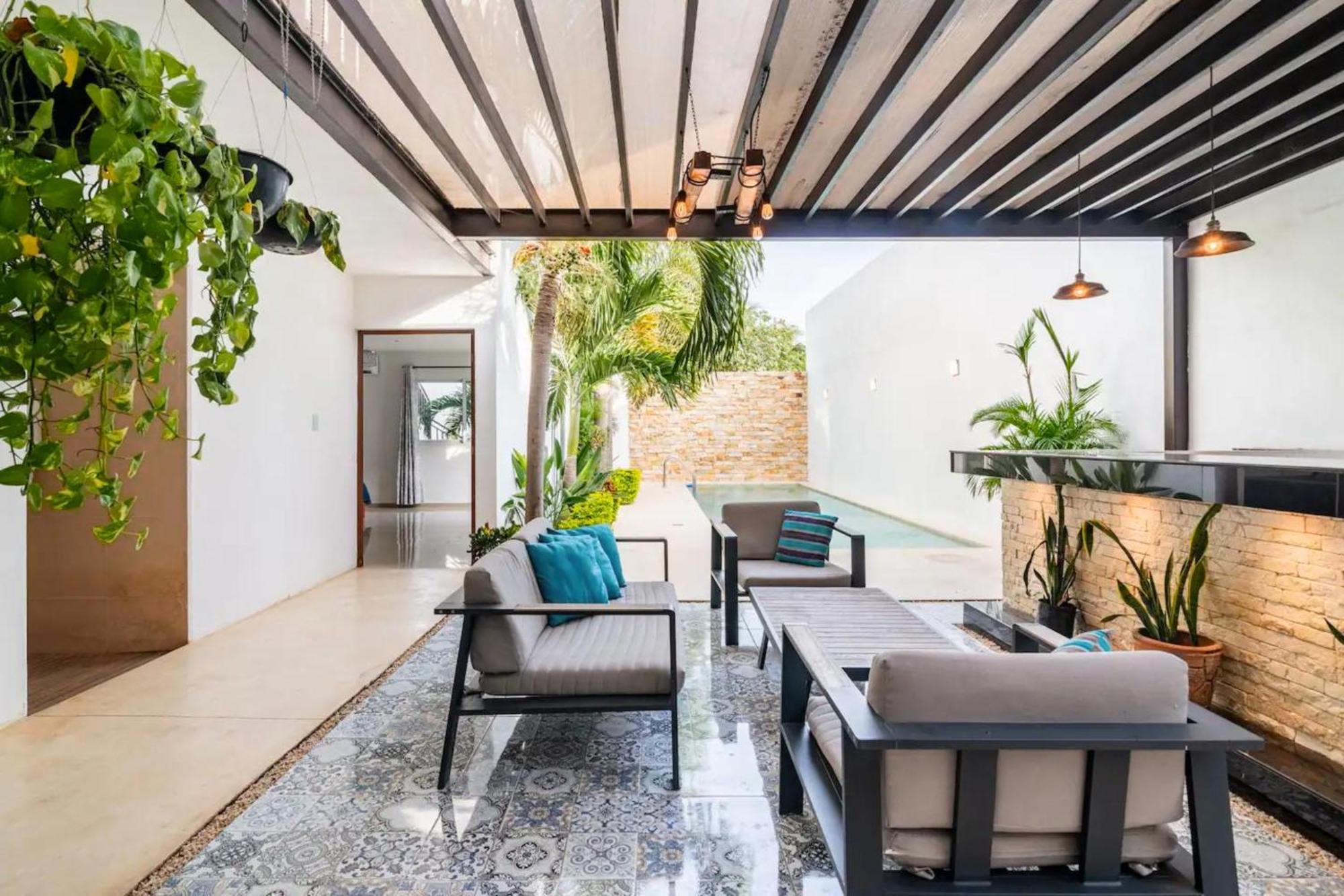 מרידה Villa Moderna Con Alberca, Gimnasio Y Cochera מראה חיצוני תמונה